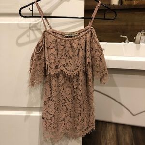 Mauve lace top